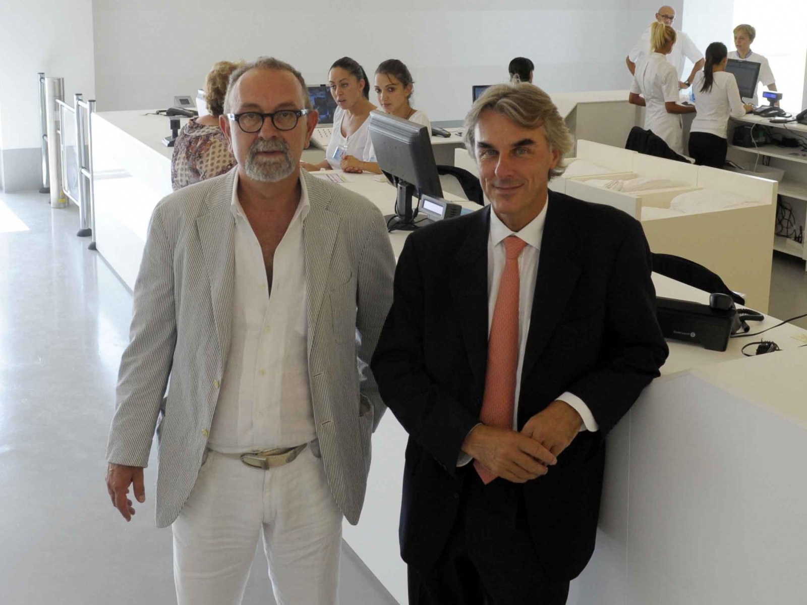 L'inaugurazione delle terme saronnesi (foto Blitz)