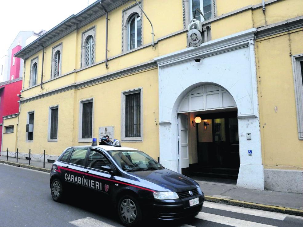 La caserma dei carabinieri di Saronno