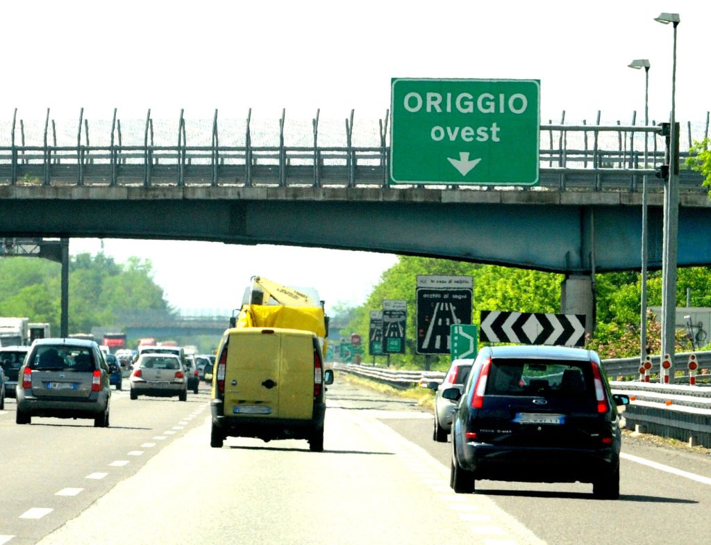 L'attuale svincolo di Origgio Ovest