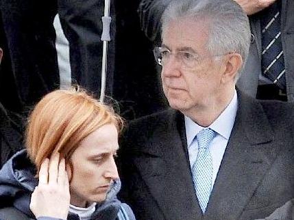 Silvia Colombo con Mario Monti