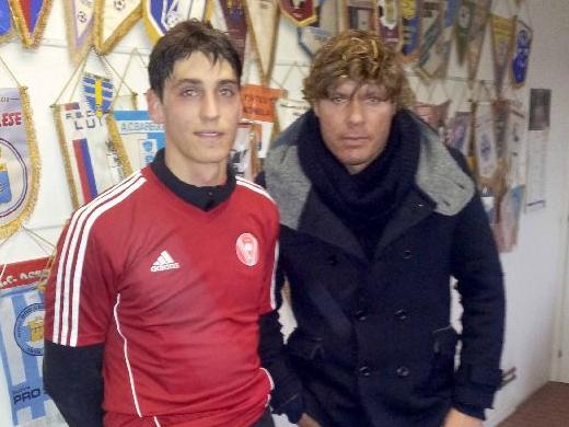 Luca Scapuzzi col ds Mauro Milanese (Blitz)