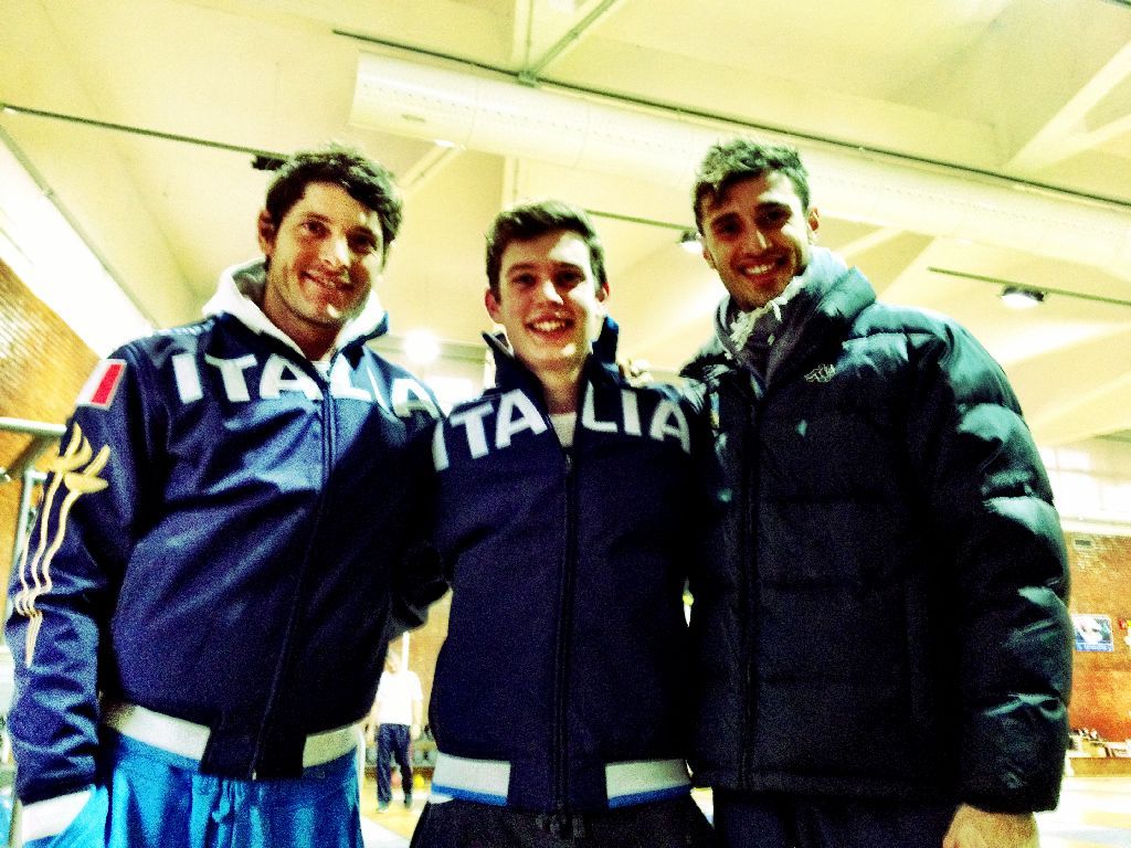 Marco Valcarenghi fra Aldo Montano e Luigi Samele