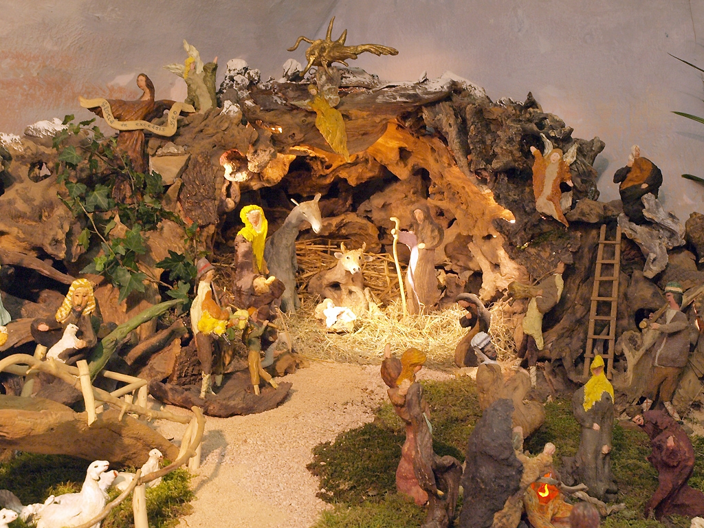 Il magico e antico presepe di radici