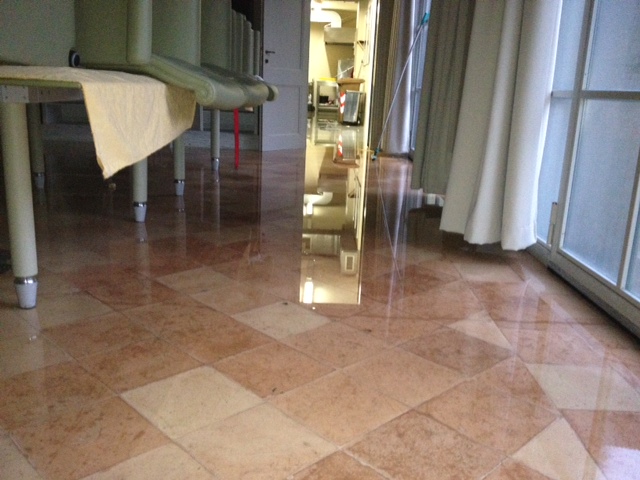 Ancora allagato il relais Ca' dei Santi (foto Zidda)