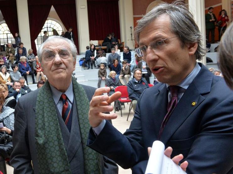Gualtiero Marchesi con Enrico Dandolo (Blitz)