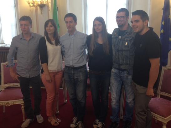 Davide Tidoli, Rossella Giani, Giacomo Visconti, Silvia Motta, Stefano Ranzani e Mattia Bigliardi (foto Zidda)