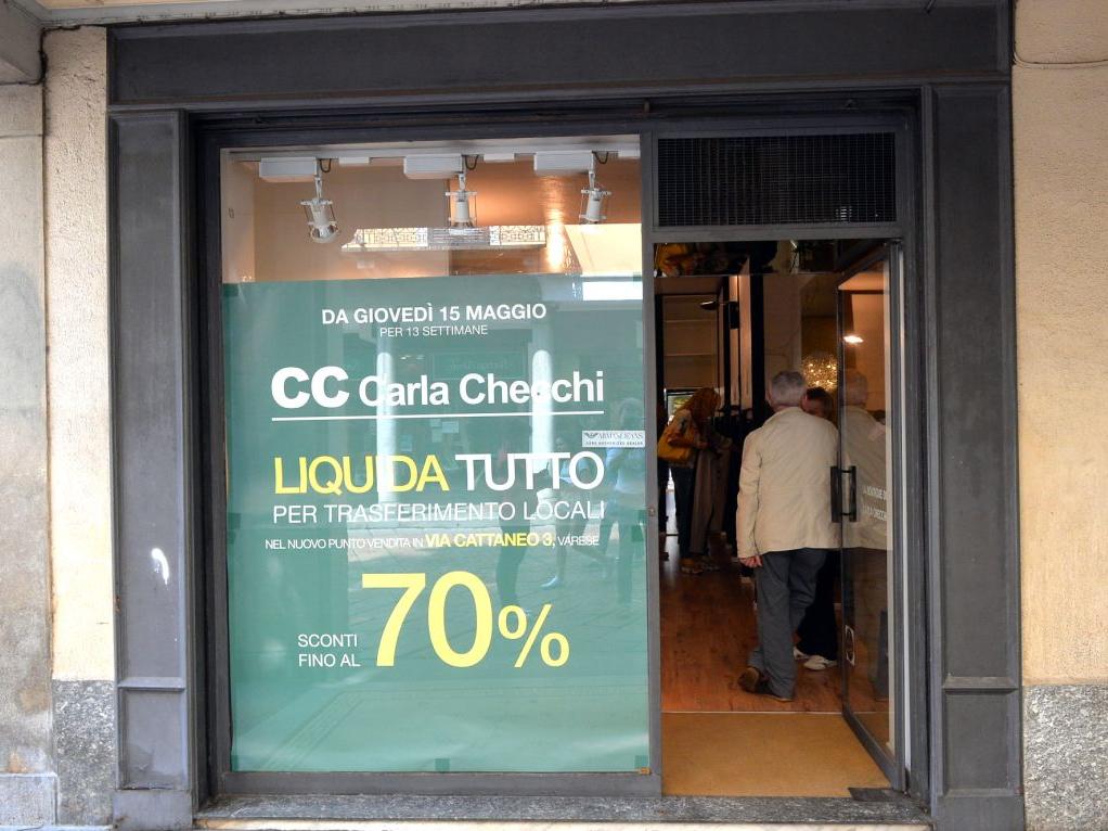 Uno dei due negozi prossimi alla chiusura (Blitz)
