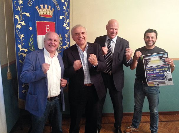 Gianni Bisterzo con Alberto Armiraglio, Livio Grandis ed Eligio Calandrino