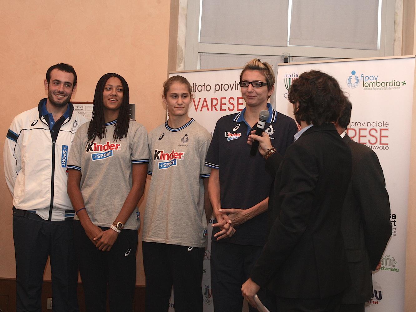 Moreno Mascheroni, Alice Piani, Beatrice Tenti e Sara Anzanello: il Club Italia presente a Villa Cagnola