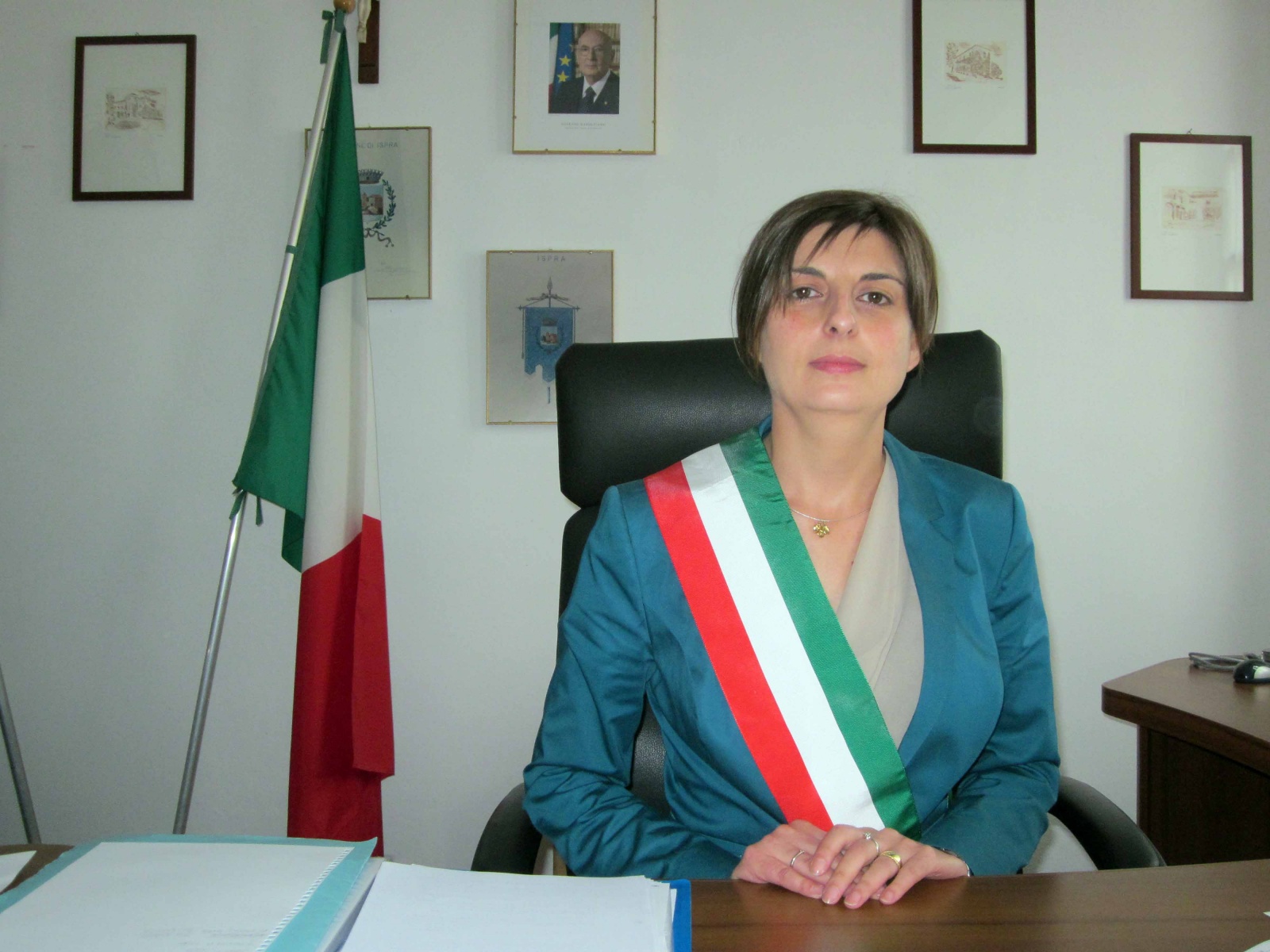 Il sindaco di Ispra Melissa de Santis (foto Archivio)