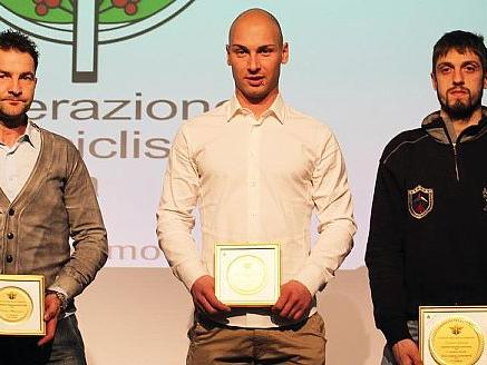 I campioni del cross Massimiliano Scolaro, Stefano Andressi e Roberto Lombrici