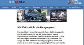 Austria, auto lanciata contro folla a Graz: due morti, 50 feriti