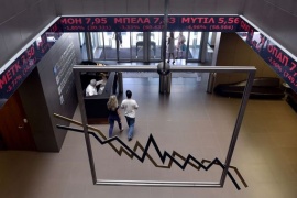 Grecia, Borsa Atene torna a cadere, -3,89% banche sprofondano