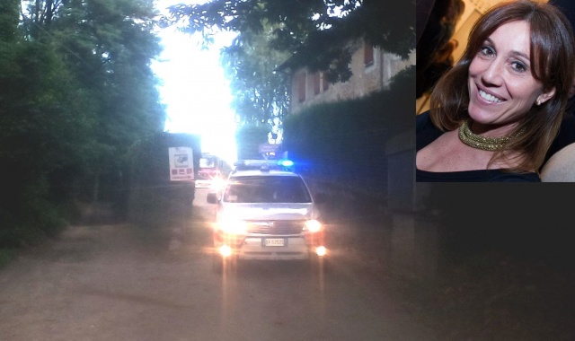I soccorsi a Giuliana Tovaglieri, nel riquadro (foto Zidda)