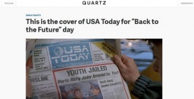 Usa Today uscirà con stessa prima pagina di Ritorno al futuro II
