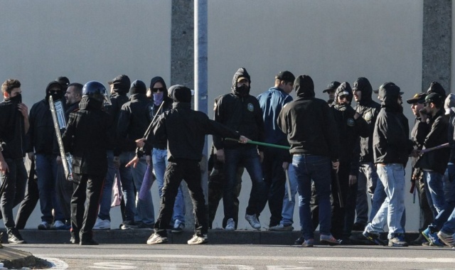Botte fra ultrà prima di Saronno-Legnano