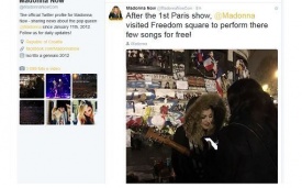 Parigi, concerto a sorpresa di Madonna in Place de la Republique