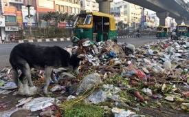 India, sciopero netturbini, Nuova Delhi sommersa da spazzatura