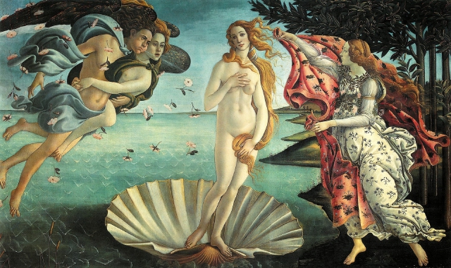 «La nascita di Venere» di Botticelli