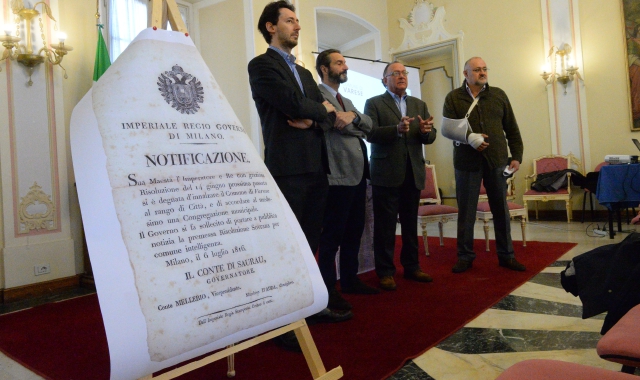 La presentazione del programma di iniziative per i duecento anni di Varese città (Foto Blitz)