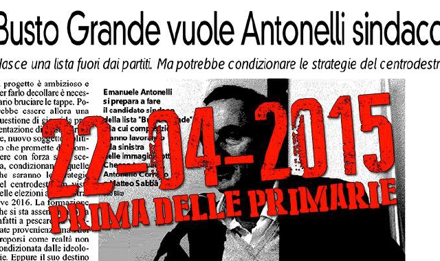 Il manifesto di Busto Grande sulla nomina di Emanuele Antonelli che risale a un anno fa