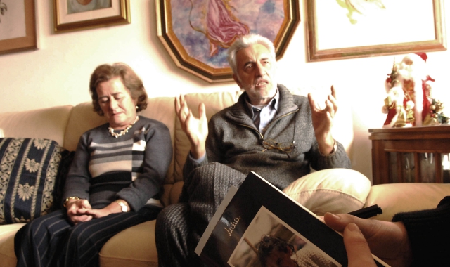 Giorgio Macchi con la moglie Paola (Foto Archivio)