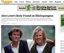 Ritrovato corpo di Alex Lowe in Himalaya, 16 anni dopo valanga