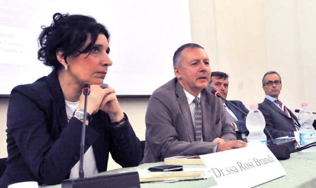 Rosi Brandi, Piero Colaprico, Attilio Villa e Mauro Pagani all’incontro su deontologia e cronaca giudiziaria (Blitz)