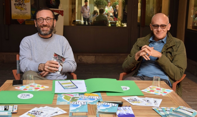 Vittorio Cosma e Silvio Aimetti presentano Microcosmi (foto Blitz) 