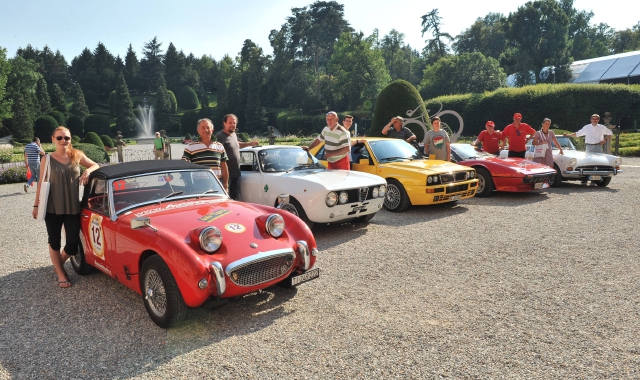 Nello scenario dei Giardini Estensi, cinque magnifiche vetture tra le protagoniste della Coppa dei Tre Laghi e Varese-Campo dei Fiori