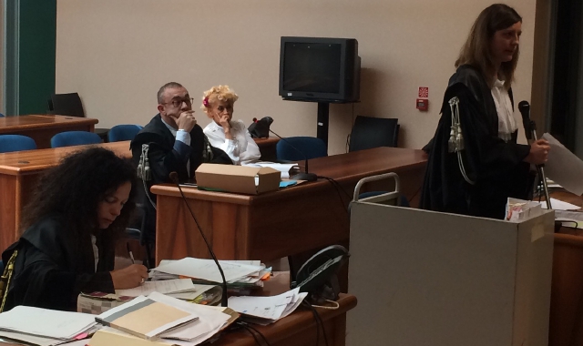 Da sinistra, l’avvocato Amanda Gugliotta, il pubblico ministero Maria Cristina Ria e l’avvocato Andrea Febbraro (Blitz)