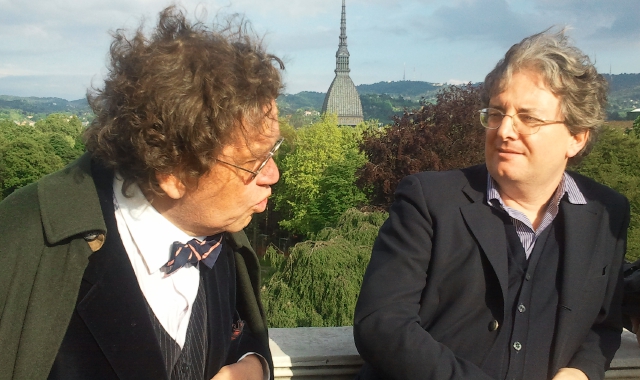 Luca Rinaldi a Torino con Philippe Daverio