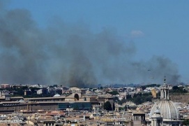 Emergenza incendi a Roma, Protezione civile: 