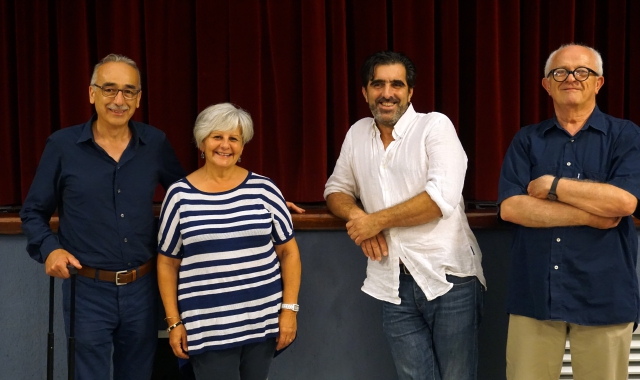 Da sinistra: Giancarlo Samaritani, Silvia Minella, Cesare Ottaviano e Giancarlo Buzzi