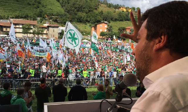 L’intervento di Matteo Salvini dal palco di Pontida