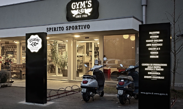 L’ingresso del Gym’s in viale Lombardia