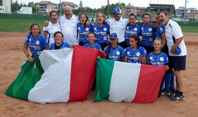 Le campionesse italiane cadette del Saronno Softball