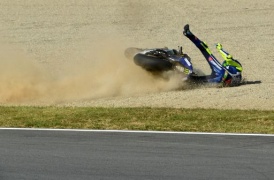 Valentino Rossi spiega perché è caduto al MotoGp del Giappone