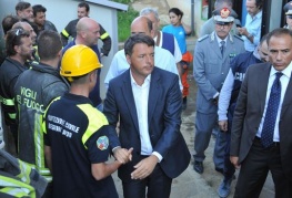 Nel pomeriggio sopralluogo di Renzi nelle zone colpite dal sisma