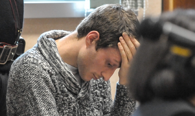 Erik Mingirulli in tribunale (Blitz)