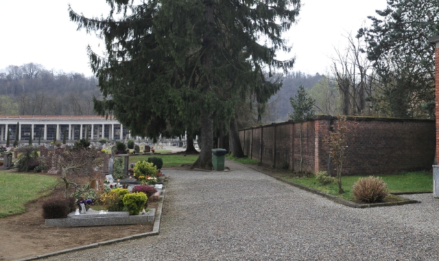 L’area all’interno del cimitero di Belforte dalla quale si accederà al Giardino delle Rimembranze