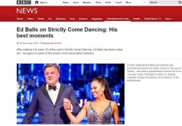 ## Gb, Ed Balls l'anti-Trump, dalla politica alla danza in tv