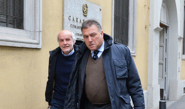 L’avvocato Gian Luigi Tizzoni con il suo assistito, il medico Fabrizio Frattini