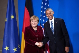 Obama e Merkel: 