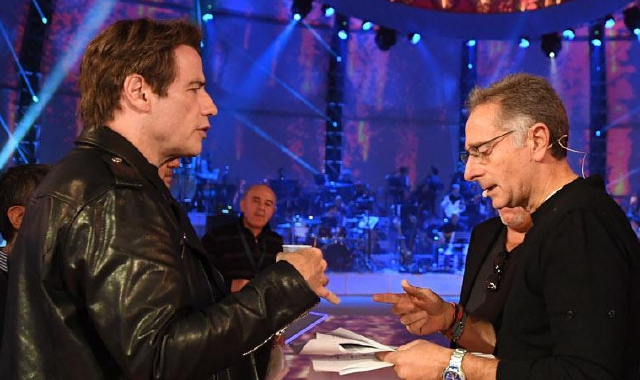 John Travolta con Paolo Bonolis