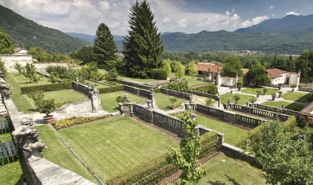 Le terrazze di Villa Della Porta Bozzolo a Casalzuigno