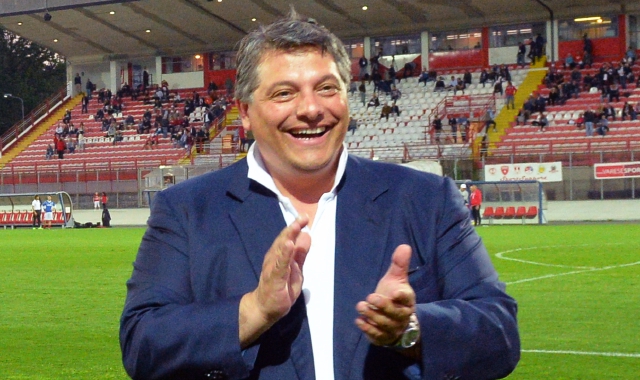 Aldo Taddeo, vicepresidente del Varese Calcio, promette battaglia (Foto Blitz)
