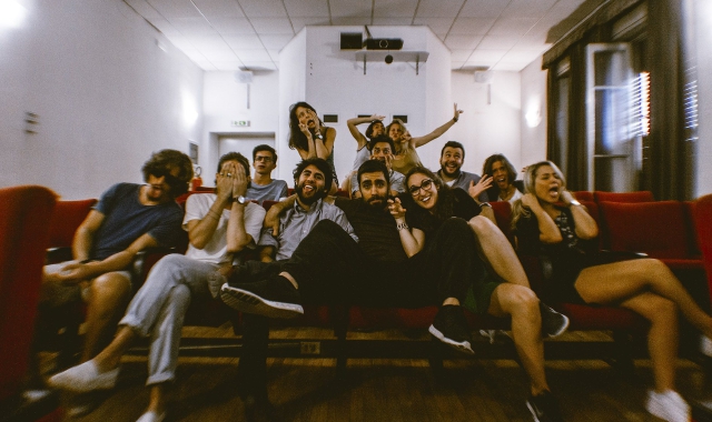 Il gruppo di lavoro in sala Filmstudio ‘90