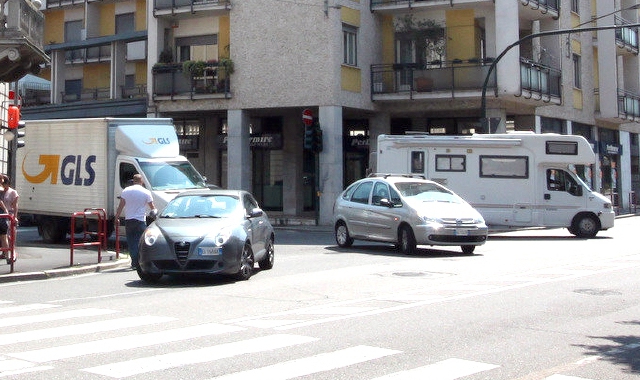 L’incrocio di via Magenta, uno dei tre interessati dall’installazione dei nuovi semafori (Blitz)