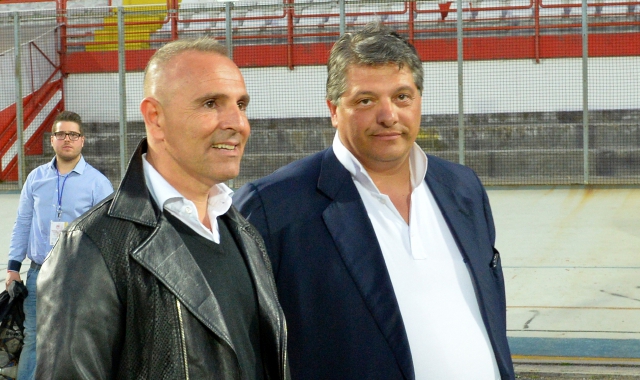 Il presidente Aldo Taddeo (a destra) con Paolo Basile (Blitz)